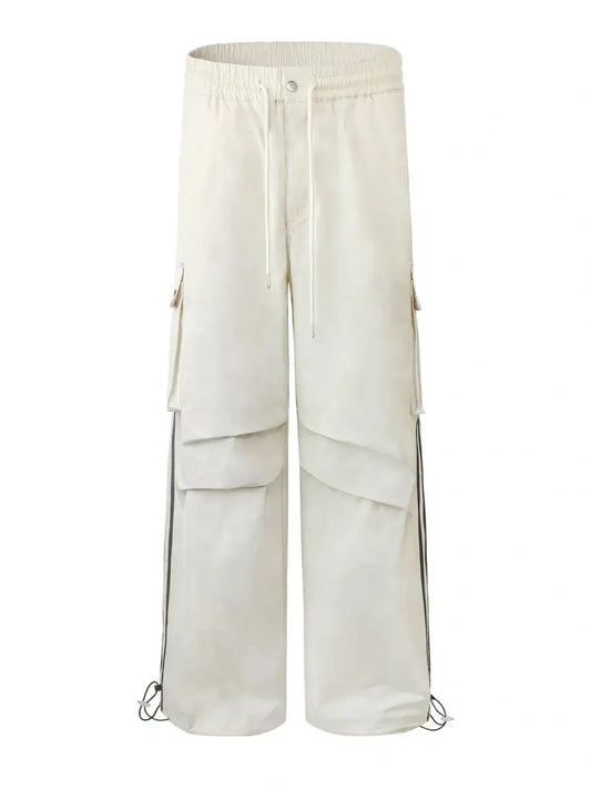 Men's Drawstring Wide Leg Pants