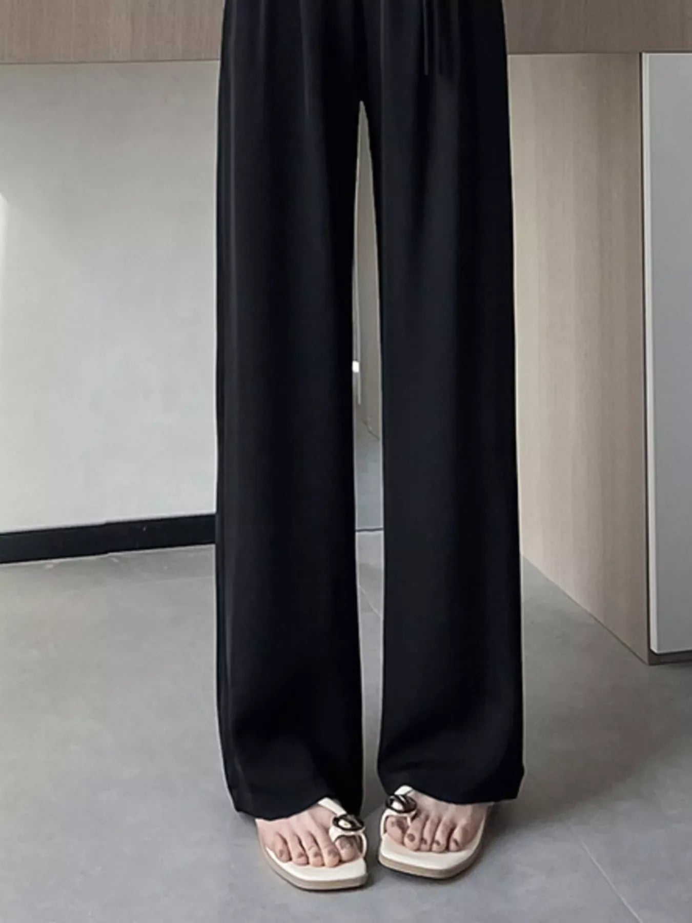 High-Waisted Wide-Leg Pants