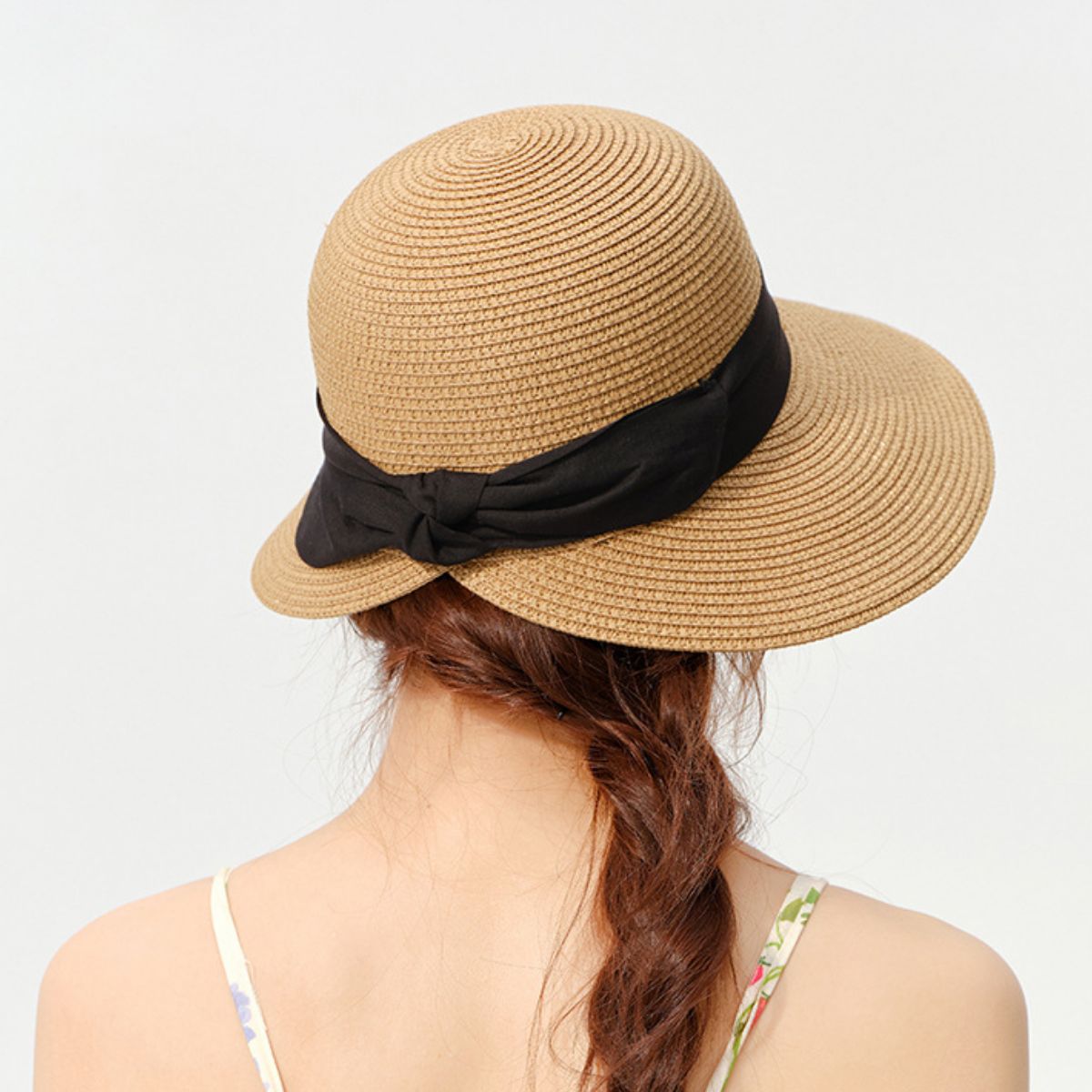 Wide Brim Straw Sun Hat