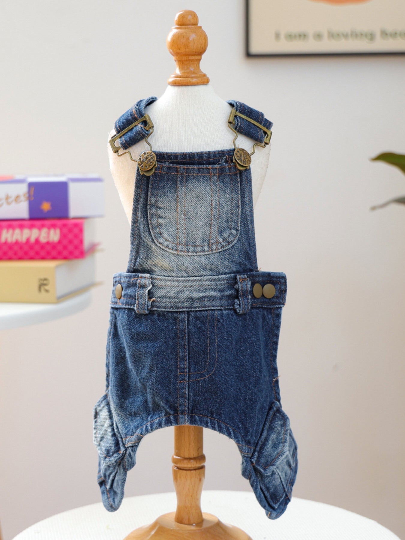 Denim Pet Overalls
