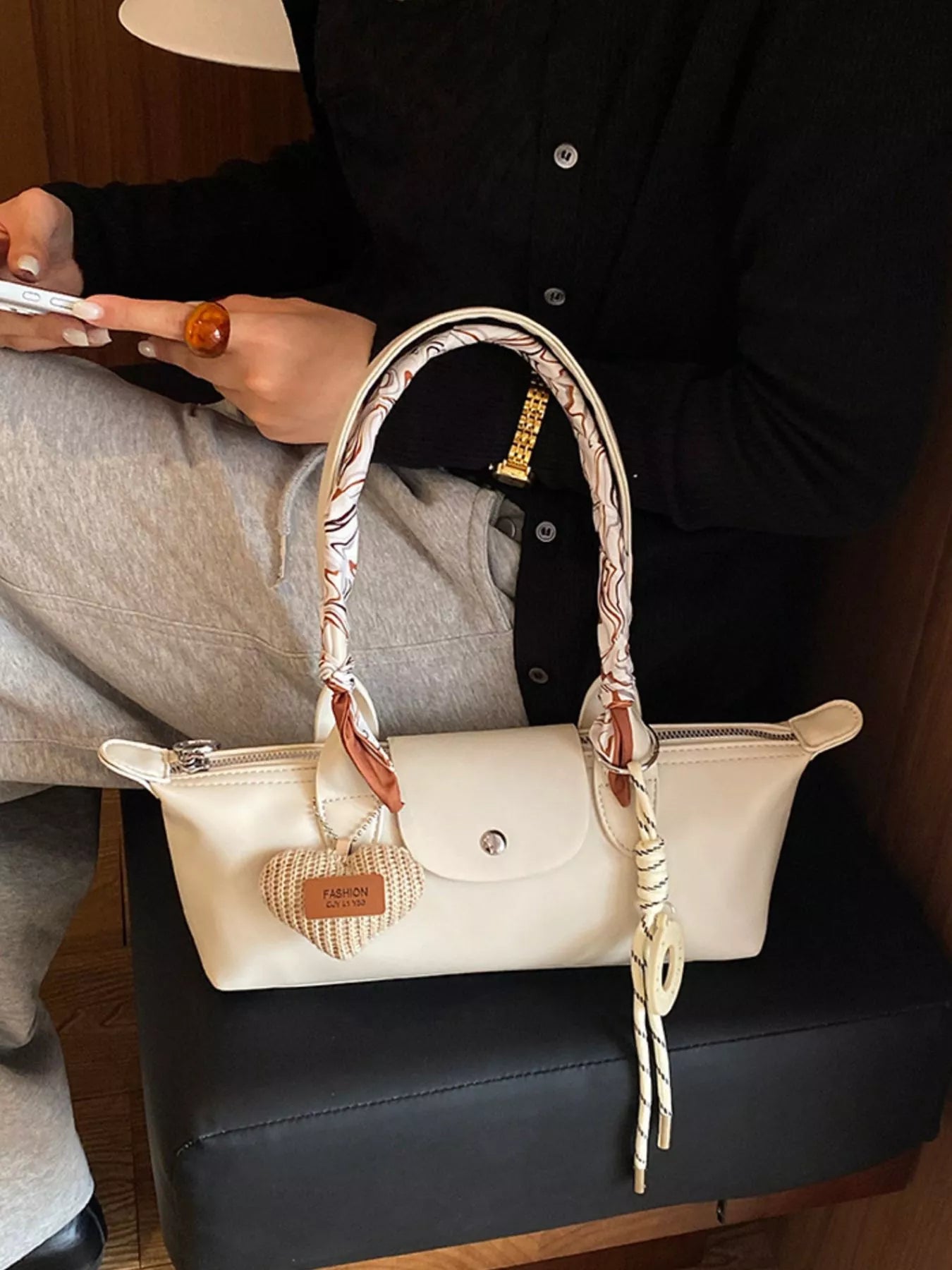 PU Leather Shoulder Bag
