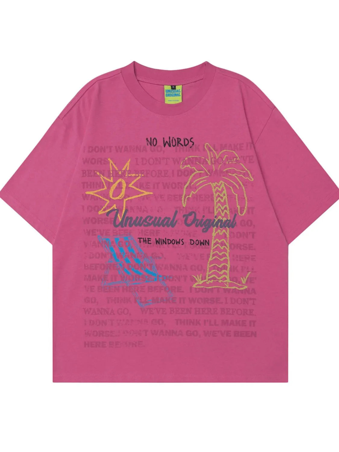 Men's Oversized Graphic Round Neck T-Shirt