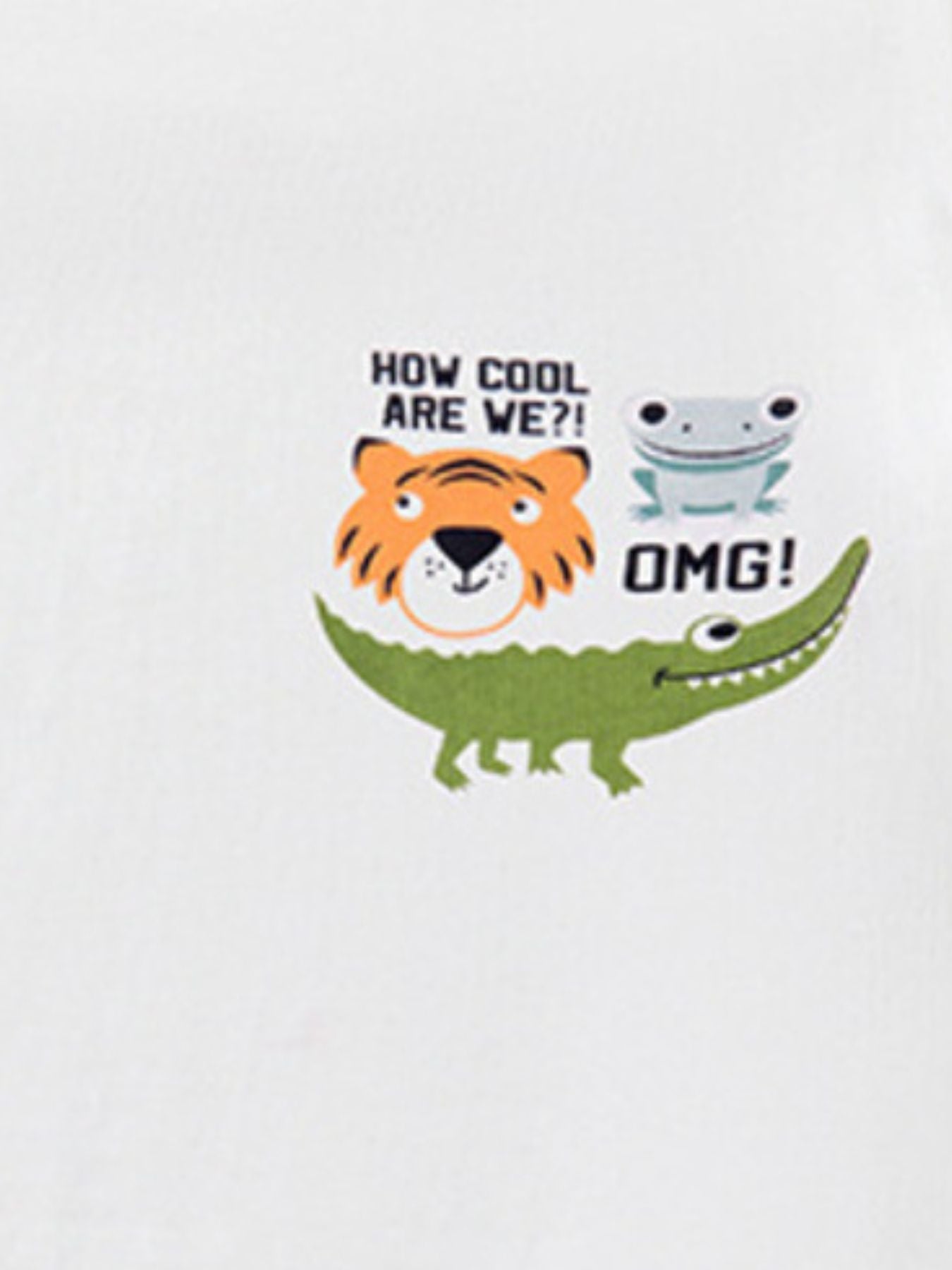 Children's Cartoon Animal Graphic Short Sleeve Tee