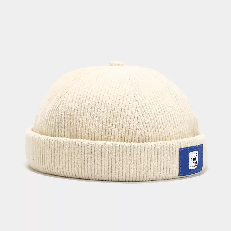 Corduroy Buckle Adjustable Hat