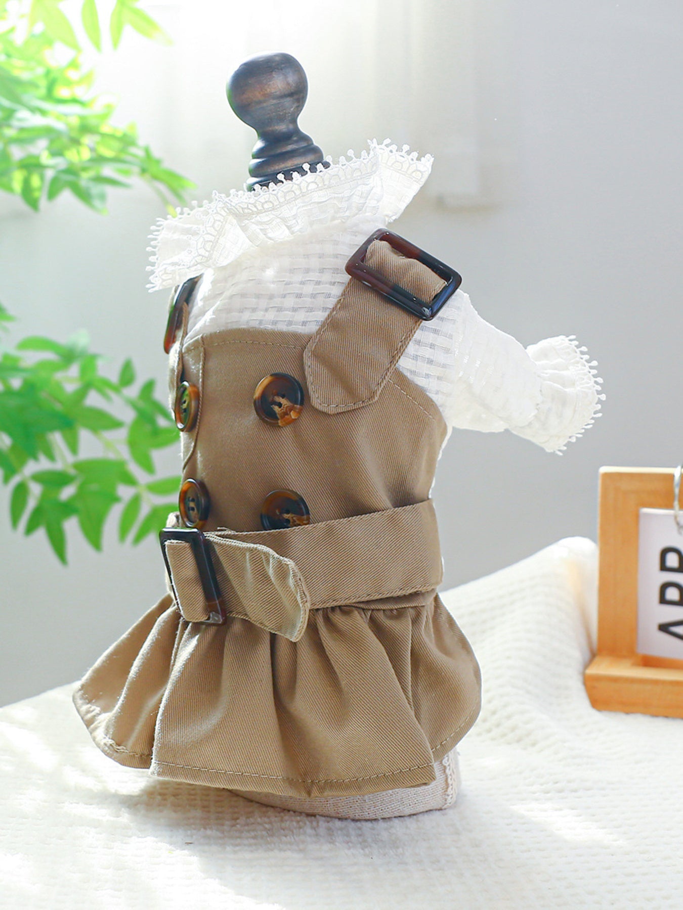 Buckle Pet Trench Coat