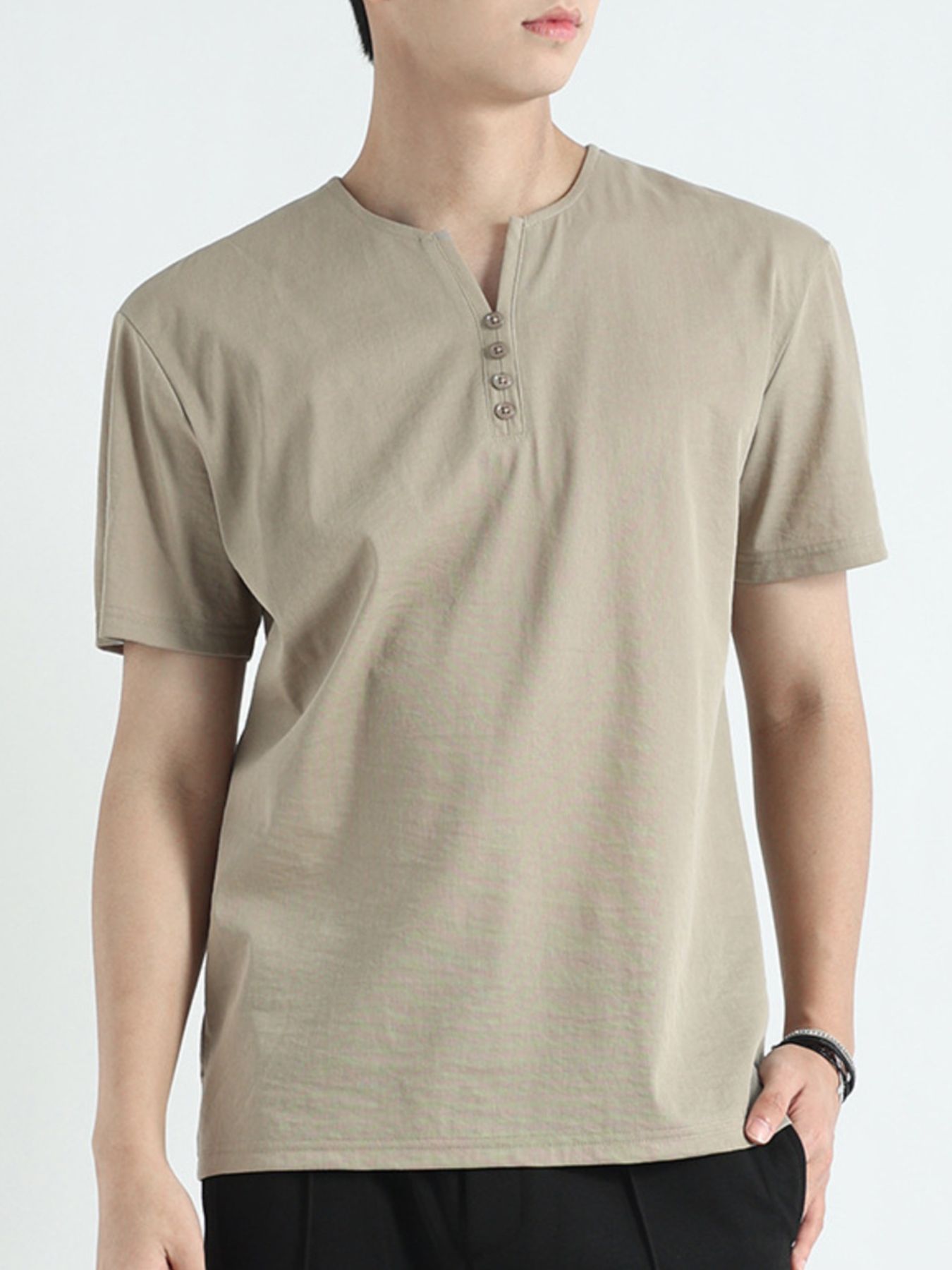 Men's Plus Size Casual Short Sleeve T-Shirt