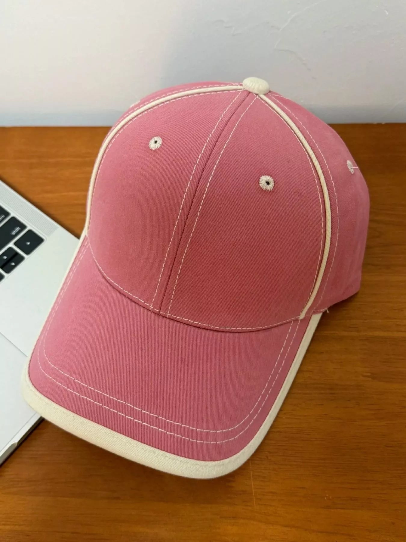 Contrast Stitch Baseball Cap