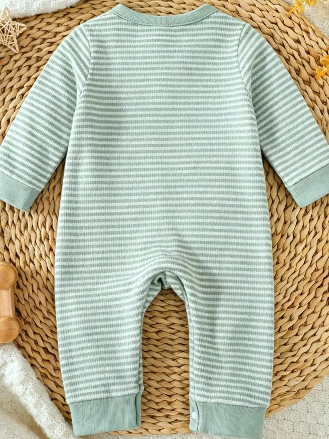 Children's Animal Striped Long Sleeve Jumpsuit