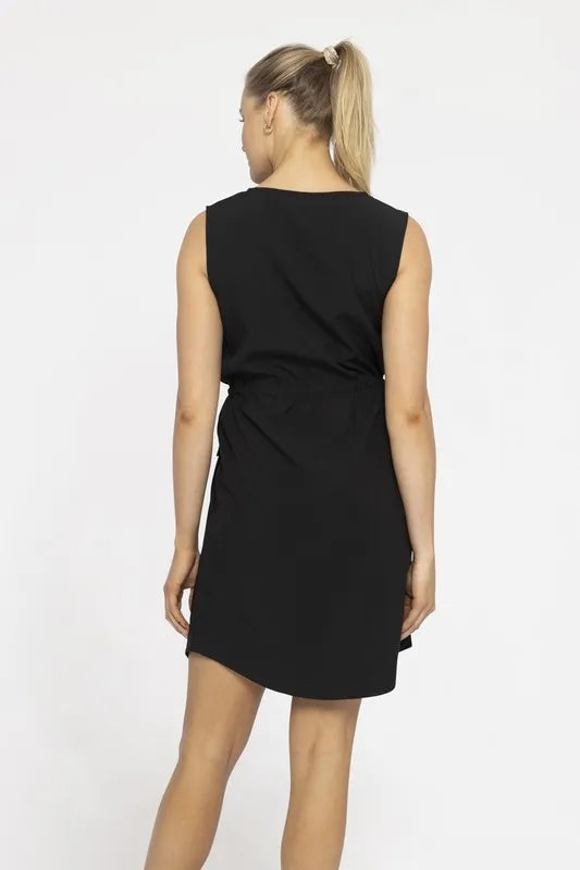 MONO B Versatile Drawstring Waist Tank Dress