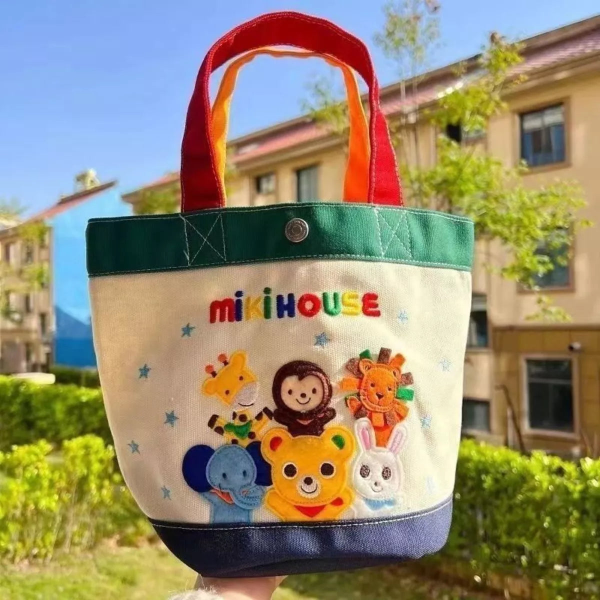 Embroidered Canvas Tote Bag