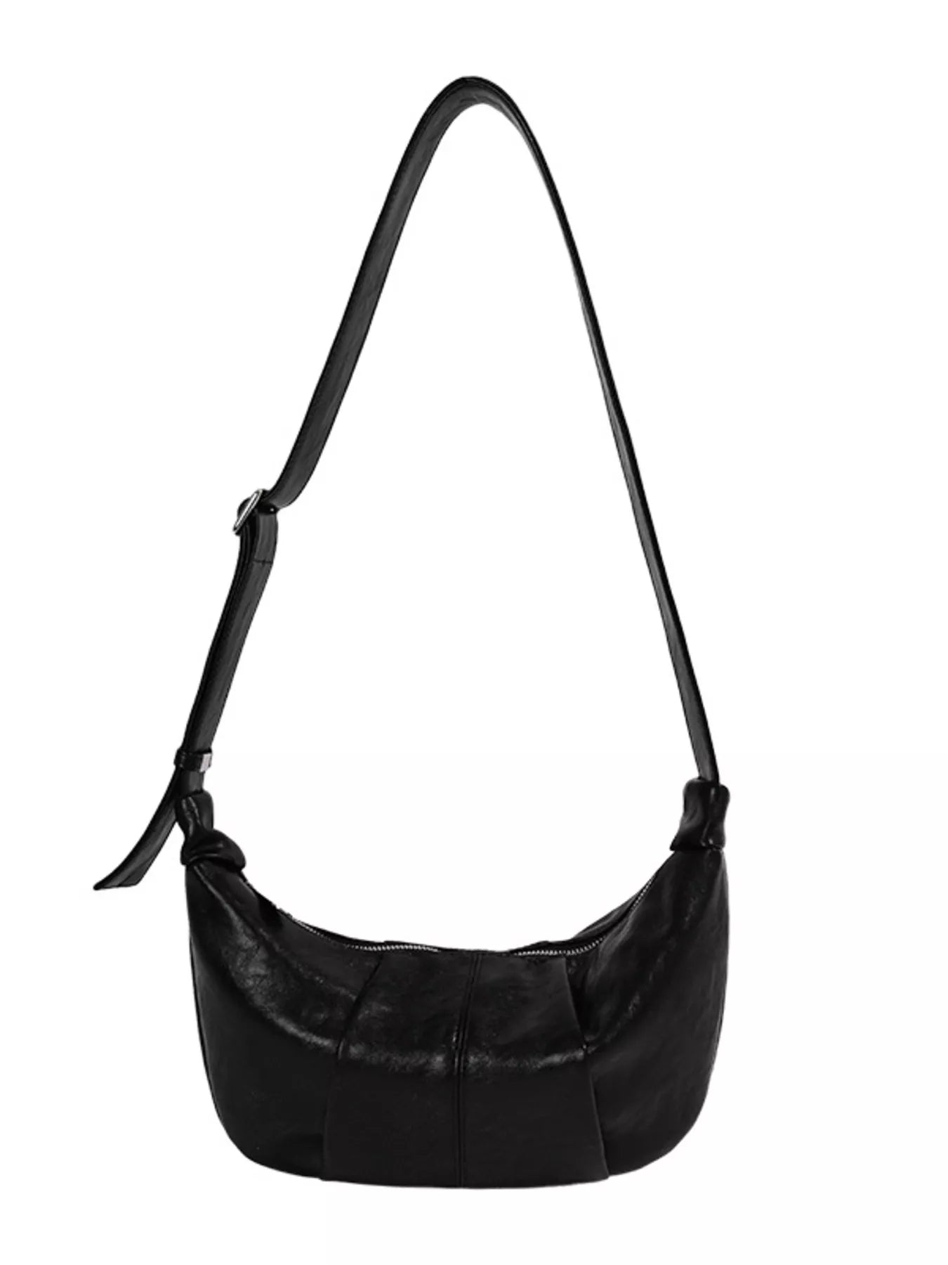 Croissant Leather Shoulder Bag