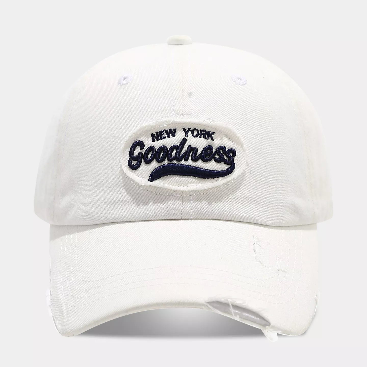 Distressed Washed Cotton Baseball Cap