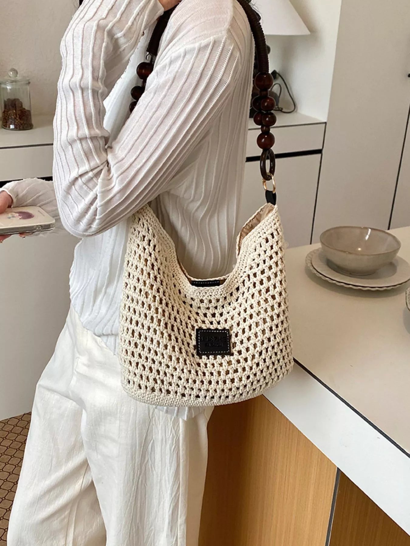 Crochet Knit Shoulder Bag