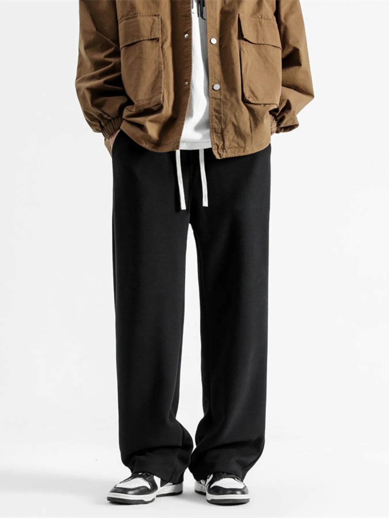 Men's Full Size Casual Loose-Fit Drawstring Sweatpants Plus Size