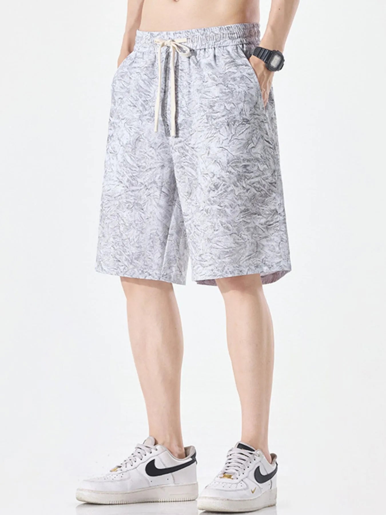 Men's Plus Size Drawstring Loose Fit Shorts