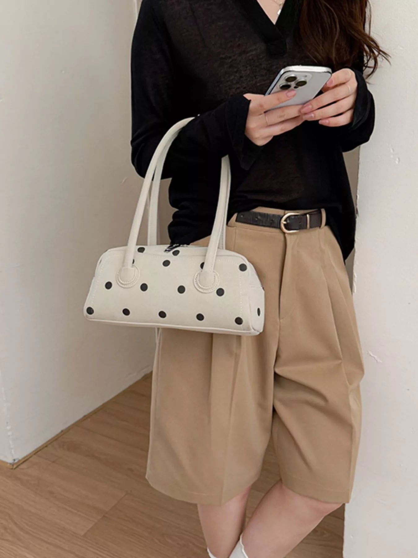 Polka Dot Shoulder Bag