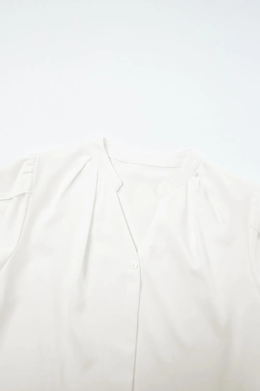 Short Sleeve Notched Blouse
