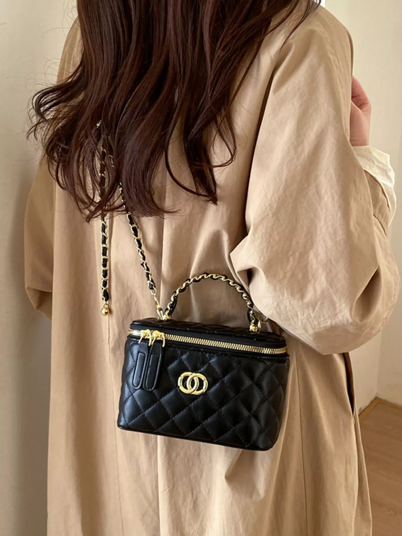 Quilted Leather Crossbody Bag