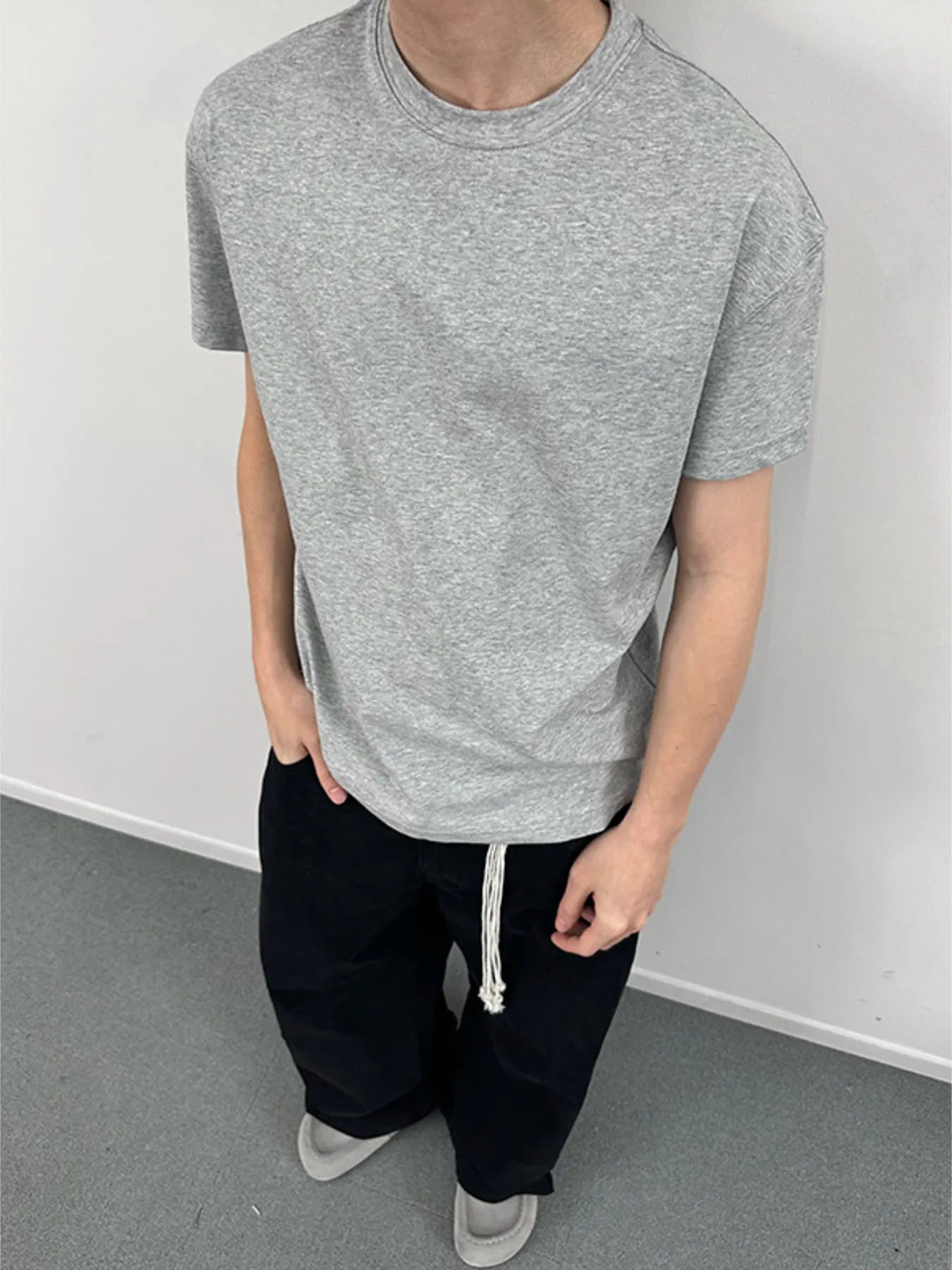 Men's Solid Color Casual T-Shirt