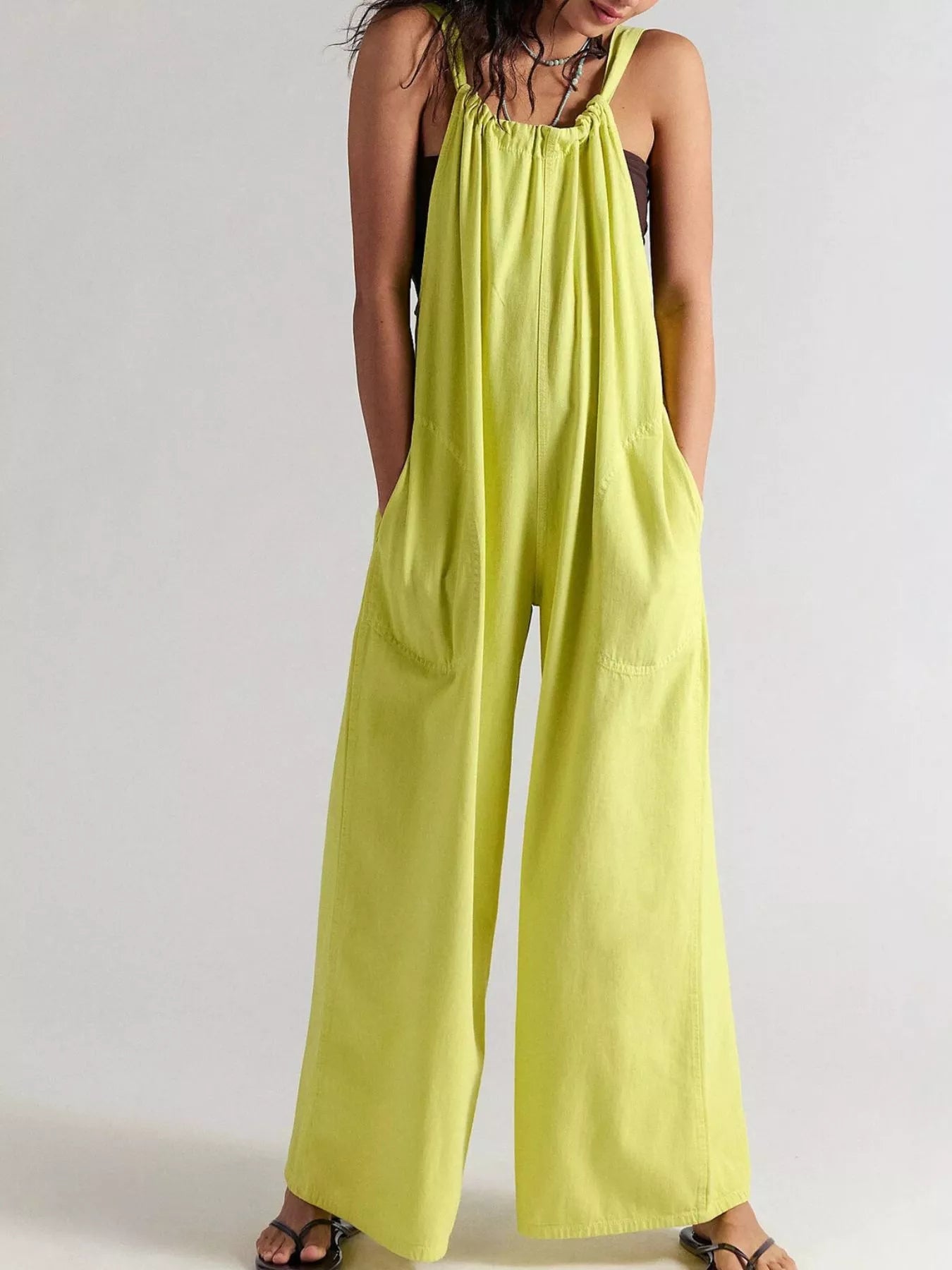 Sleeveless Wide-Leg Jumpsuit