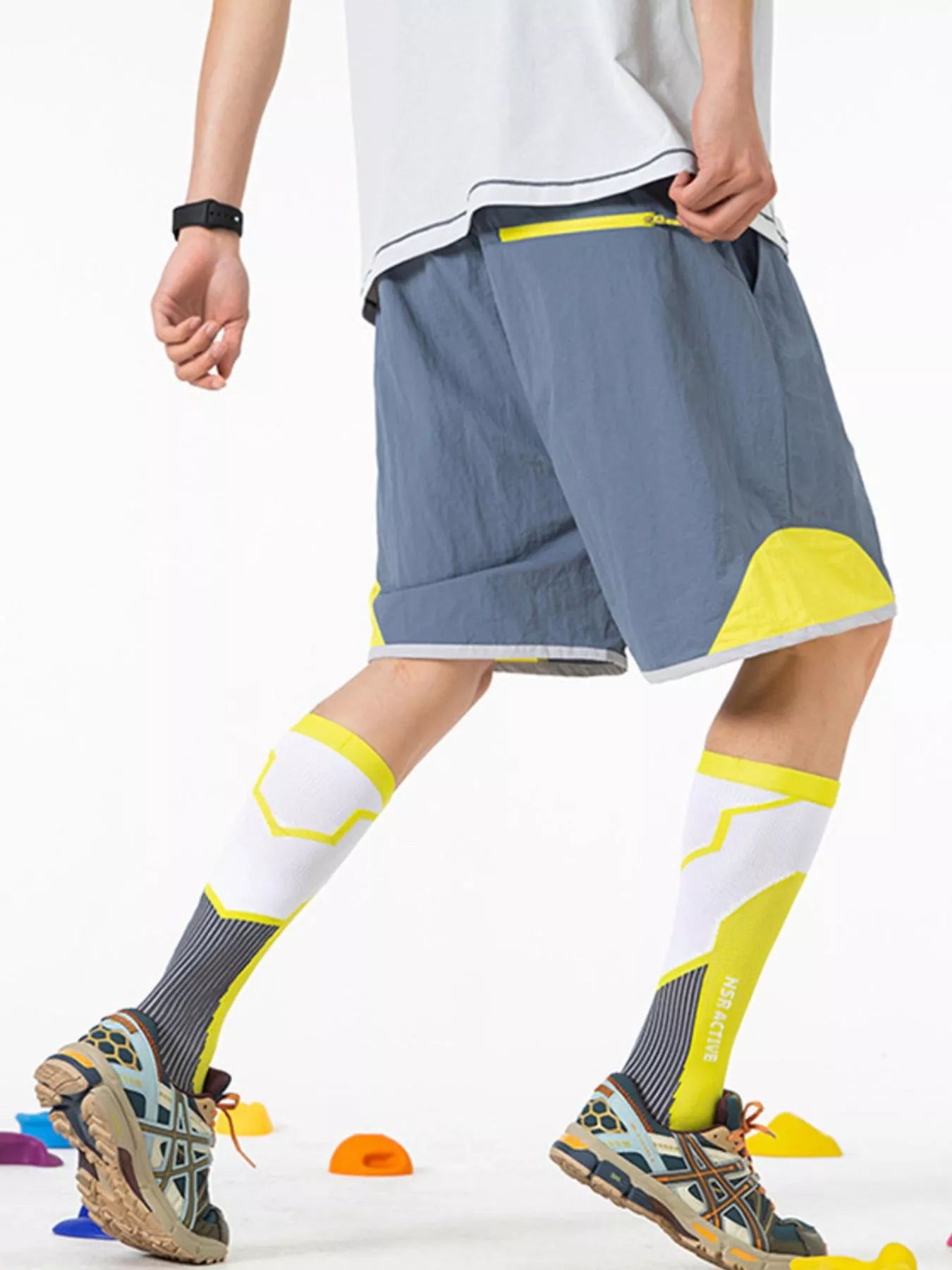 Men's Drawstring Pocketed Shorts