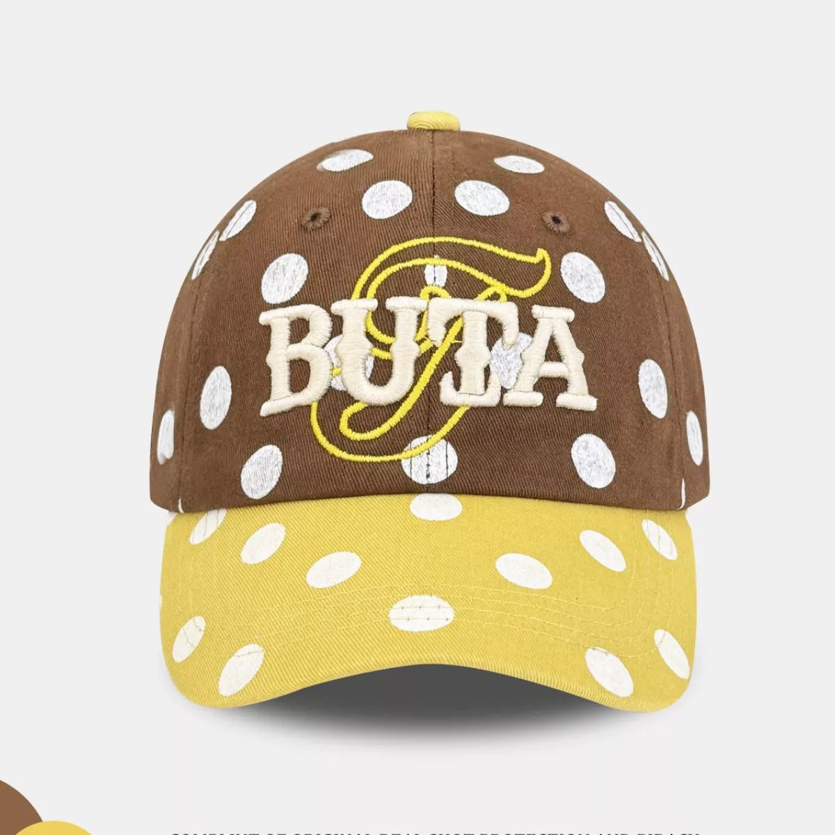 Polka Dot Embroidered Baseball Cap
