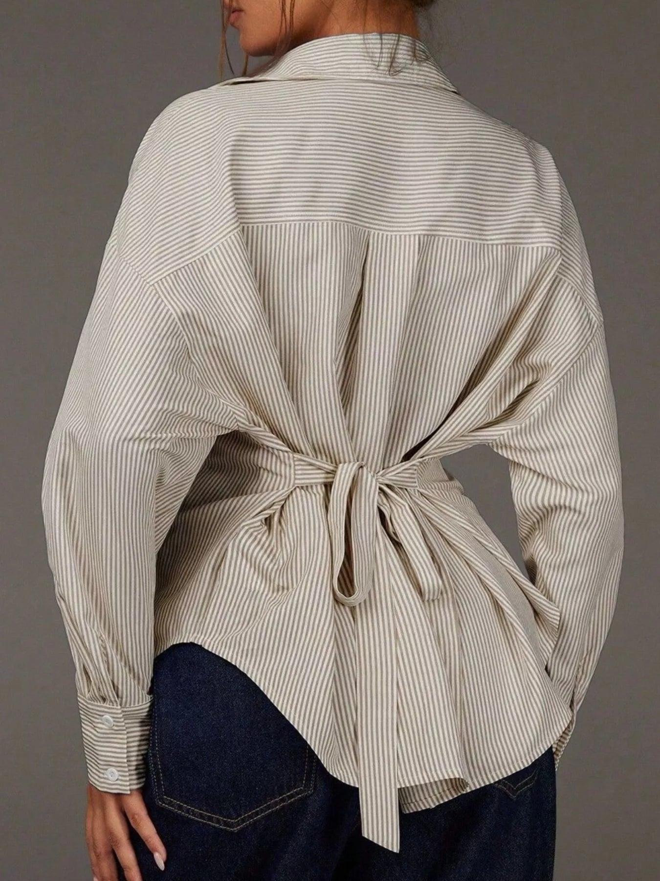 Casual Striped Button-Down Shirt
