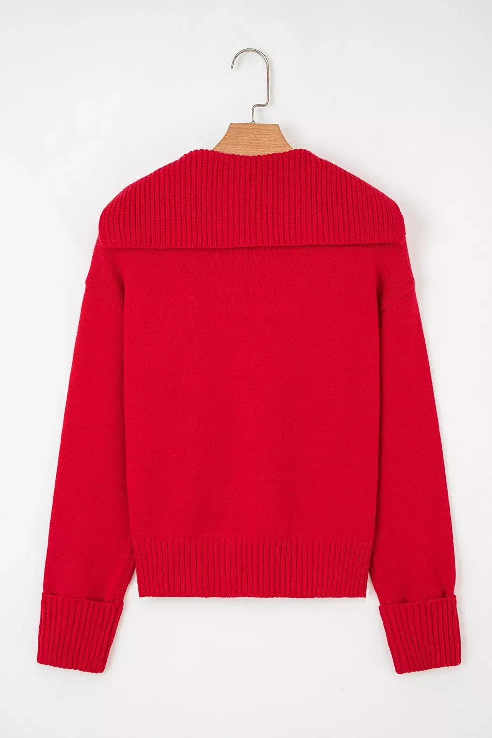 Ribbed Hem Long Sleeve Sweater