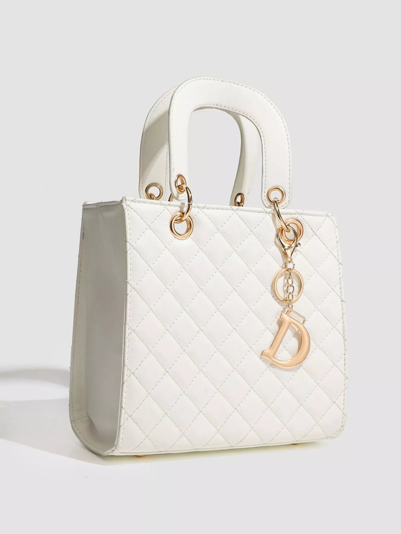 Quilted Top Handle Handbag
