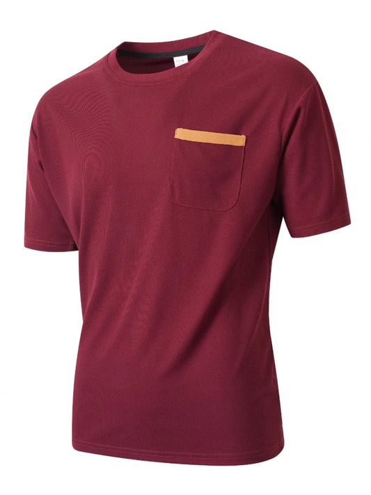 Men's Full Size Round Neck Short Sleeve T-Shirt Plus Size