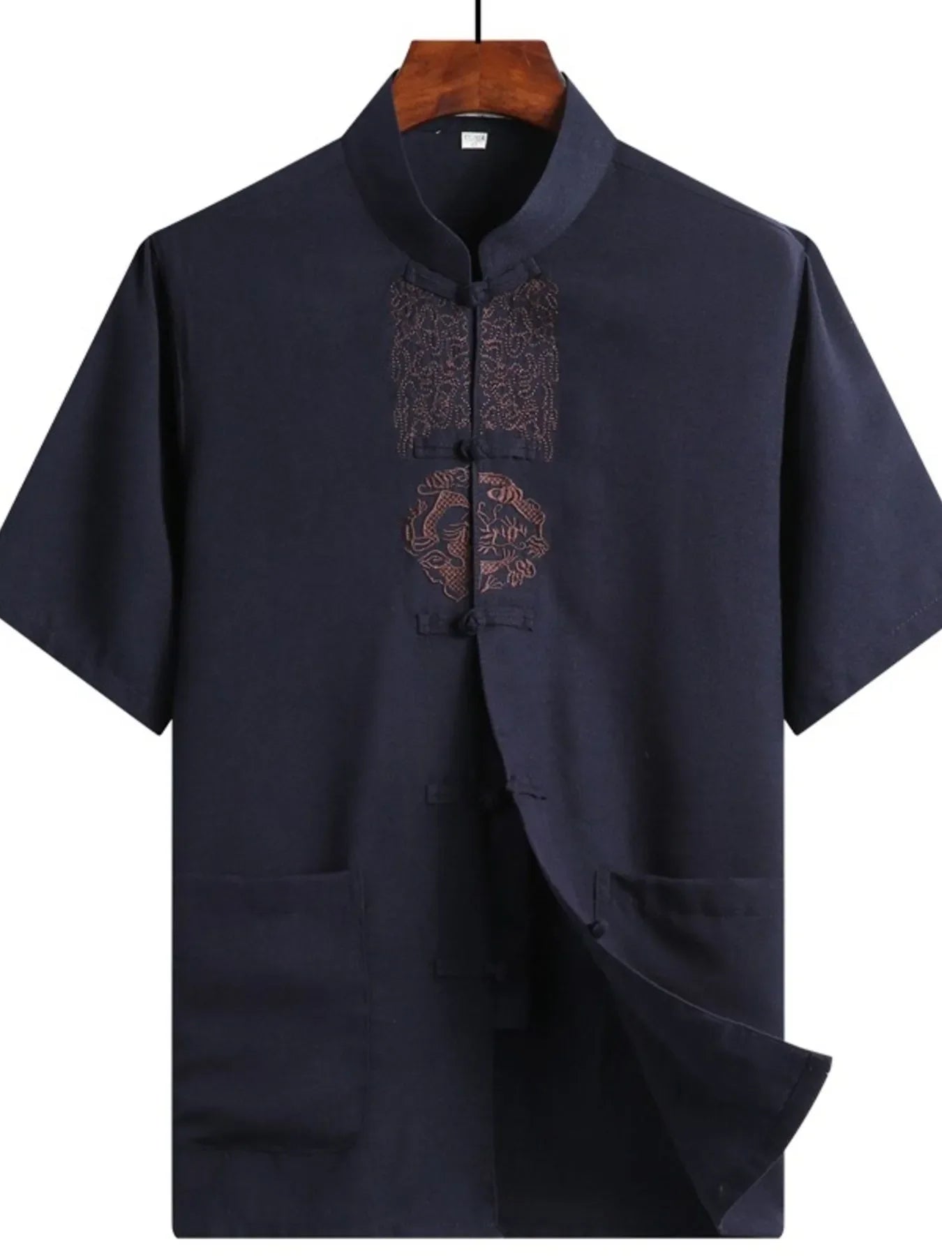 Men's Full Size Button Up Short Sleeve Shirt Plus Size