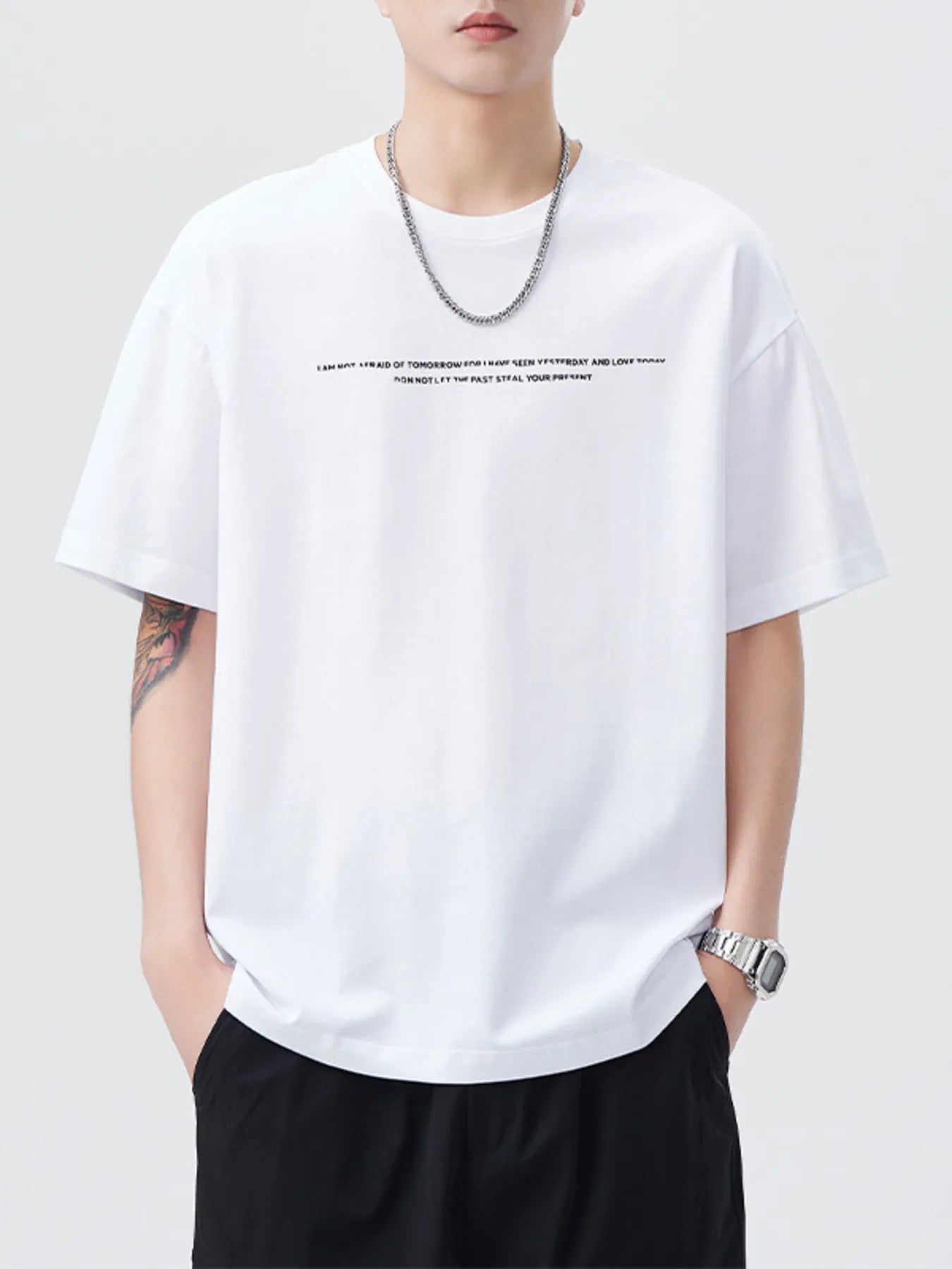 Men's Plus Size Round Neck Short Sleeve T-Shirt