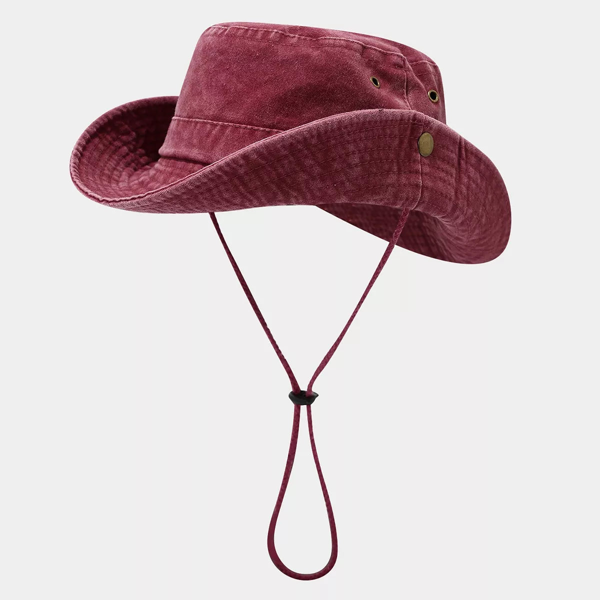 Wide-Brim Sun Protection Bucket Hat