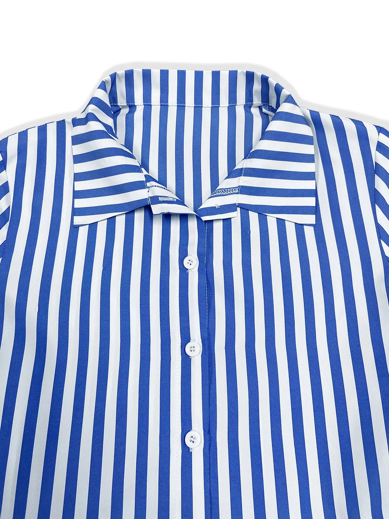Striped Long Sleeve Maxi Shirt Dress
