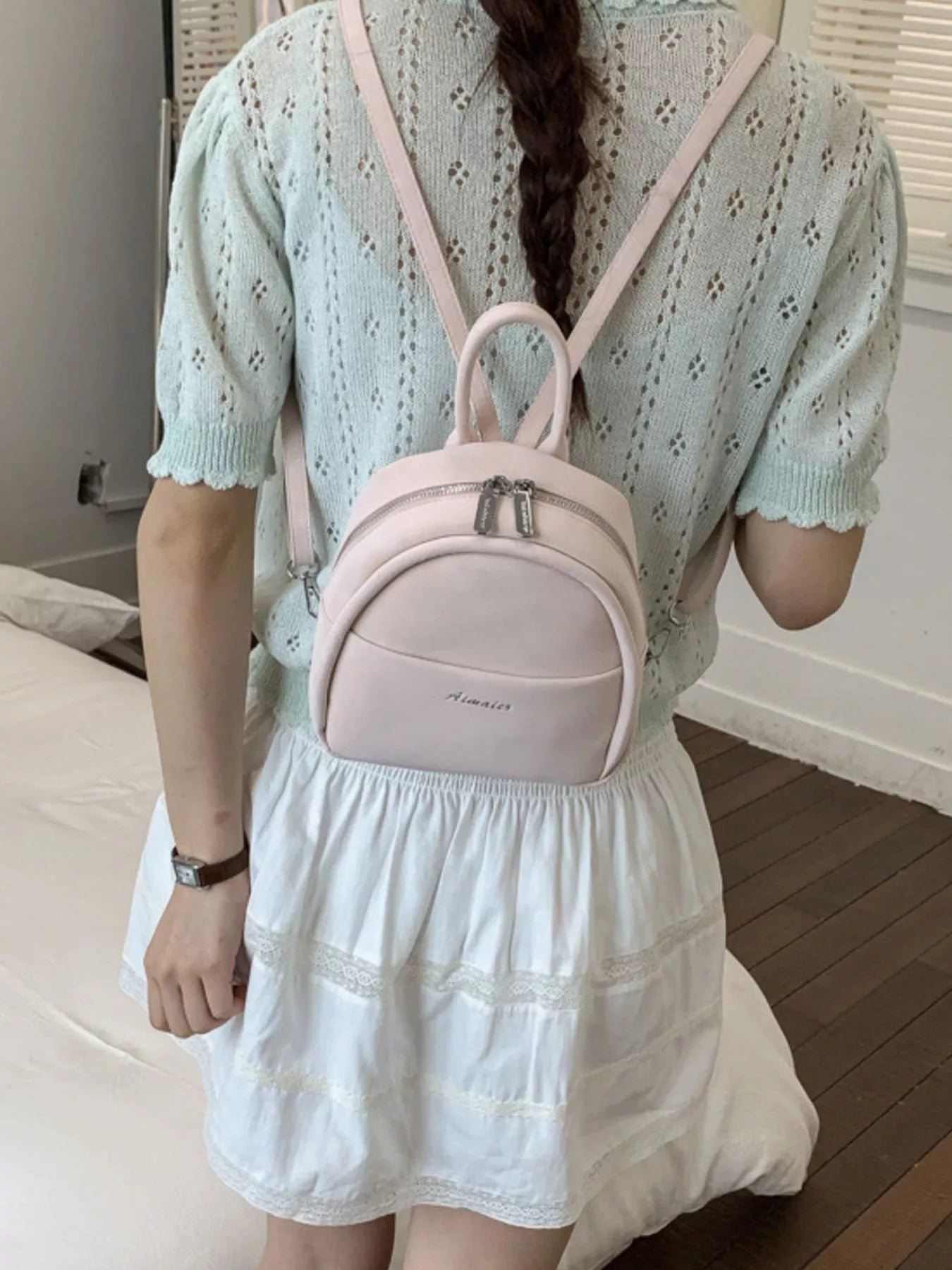 Adjustable Strap Mini Backpack Bag