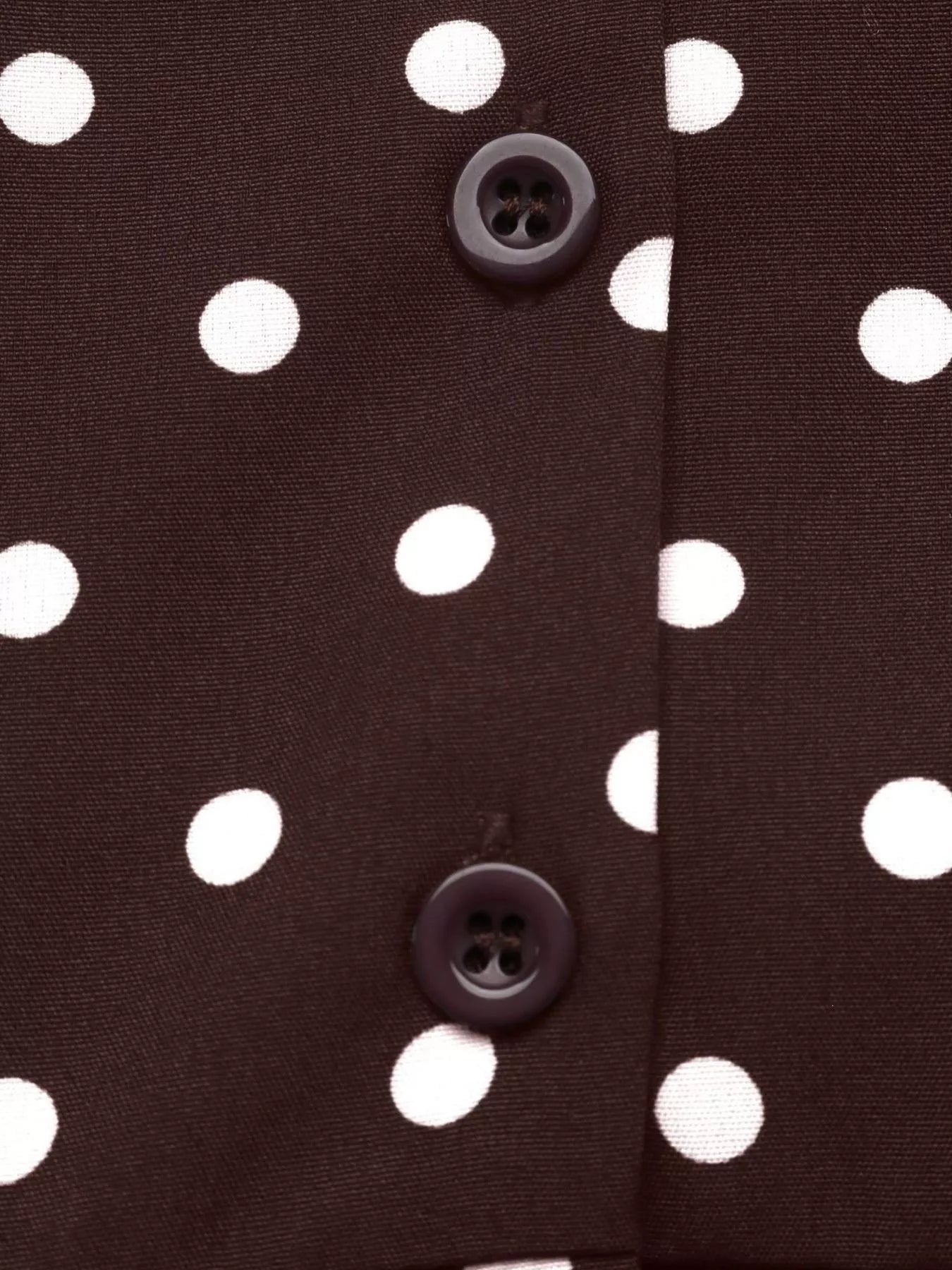 Polka Dot Long Sleeve Shirt Dress