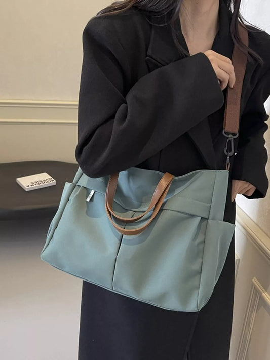 Casual Lightweight Nylon Tote Handbag