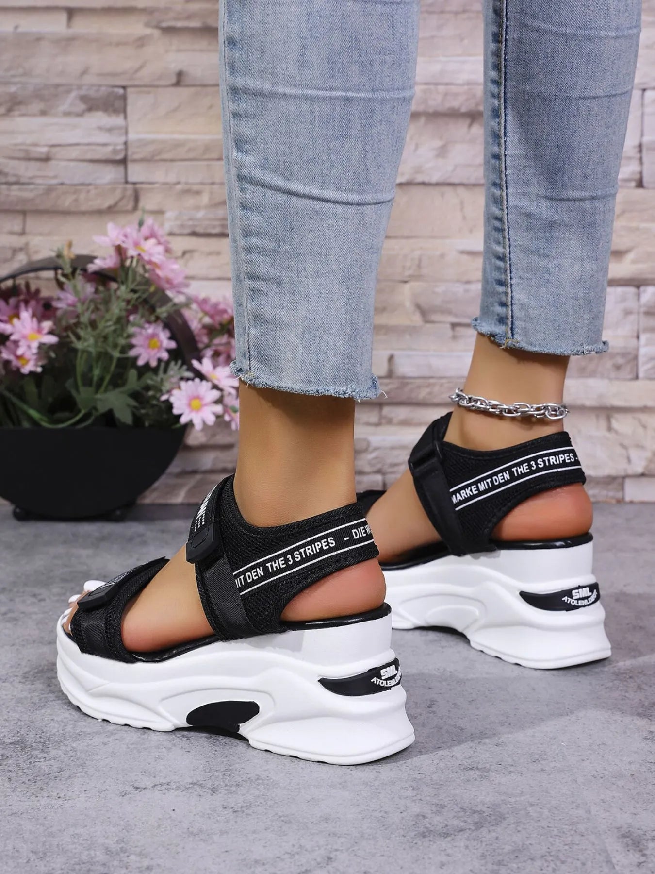 Open Toe Wedge Sandals