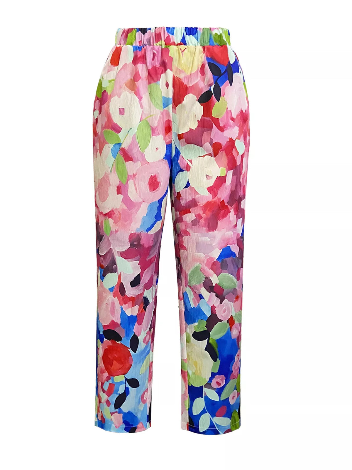 Floral Print Loose Casual Pants