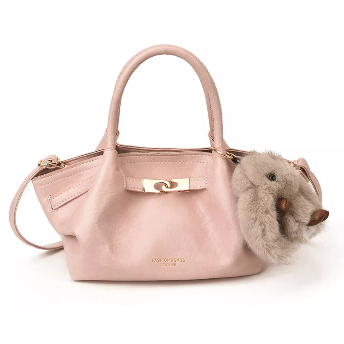 Top Handle Leather Handbag