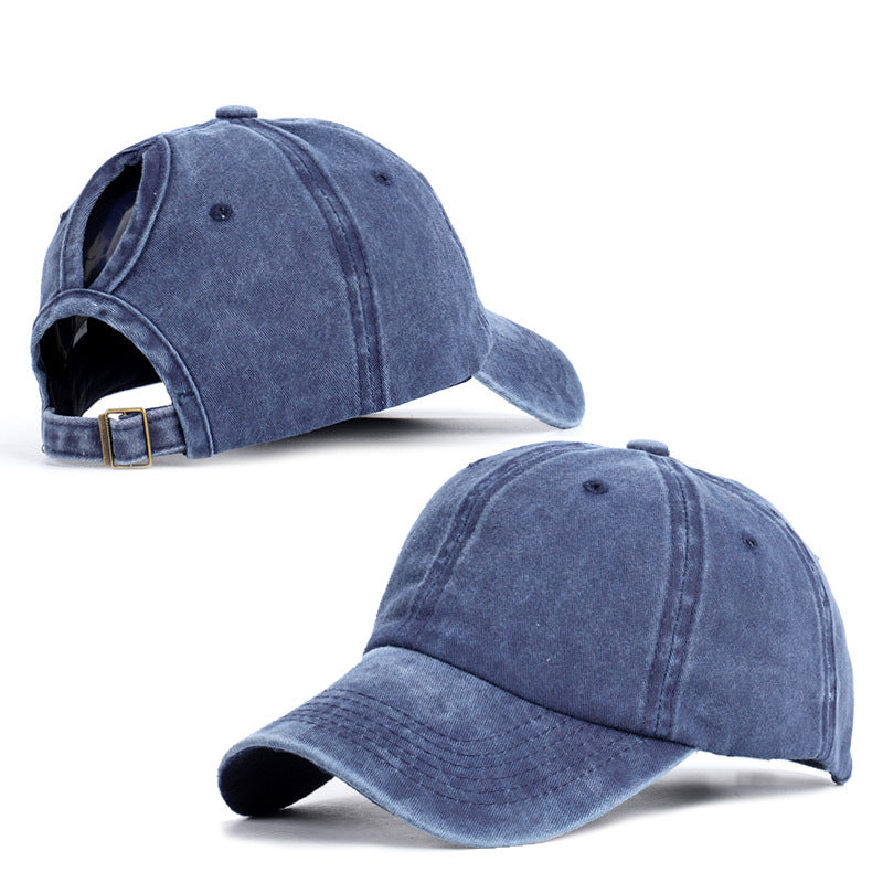 Women's Cotton Ponytail Baseball Cap