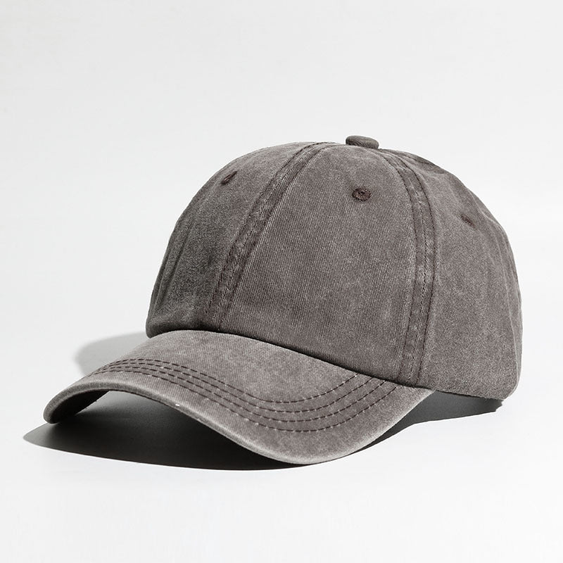 Women's Washed Cotton Curved-Brim Sun Hat with Hair Extensions