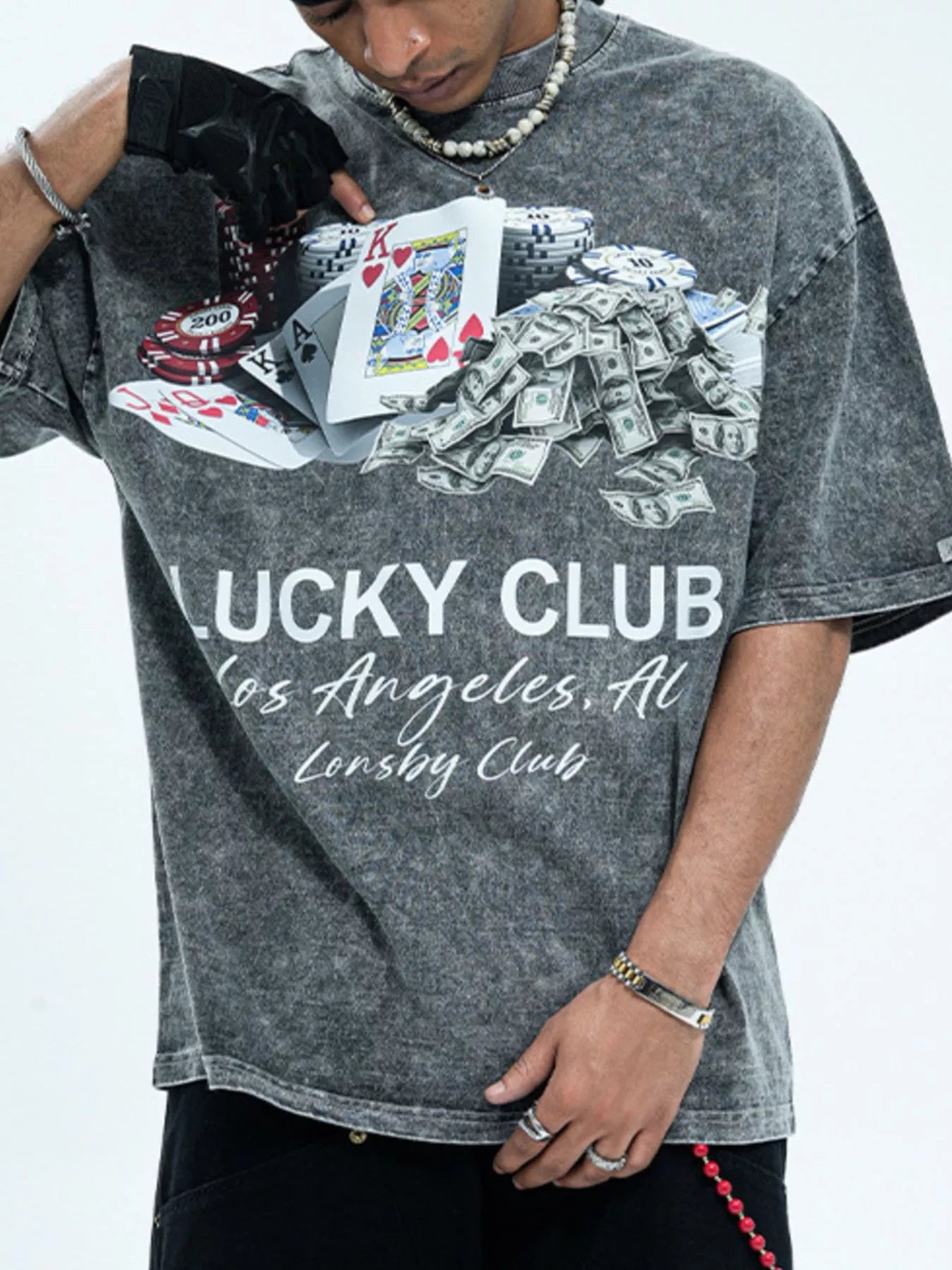 Men's Graphic Round Neck Short Sleeve T-Shirt