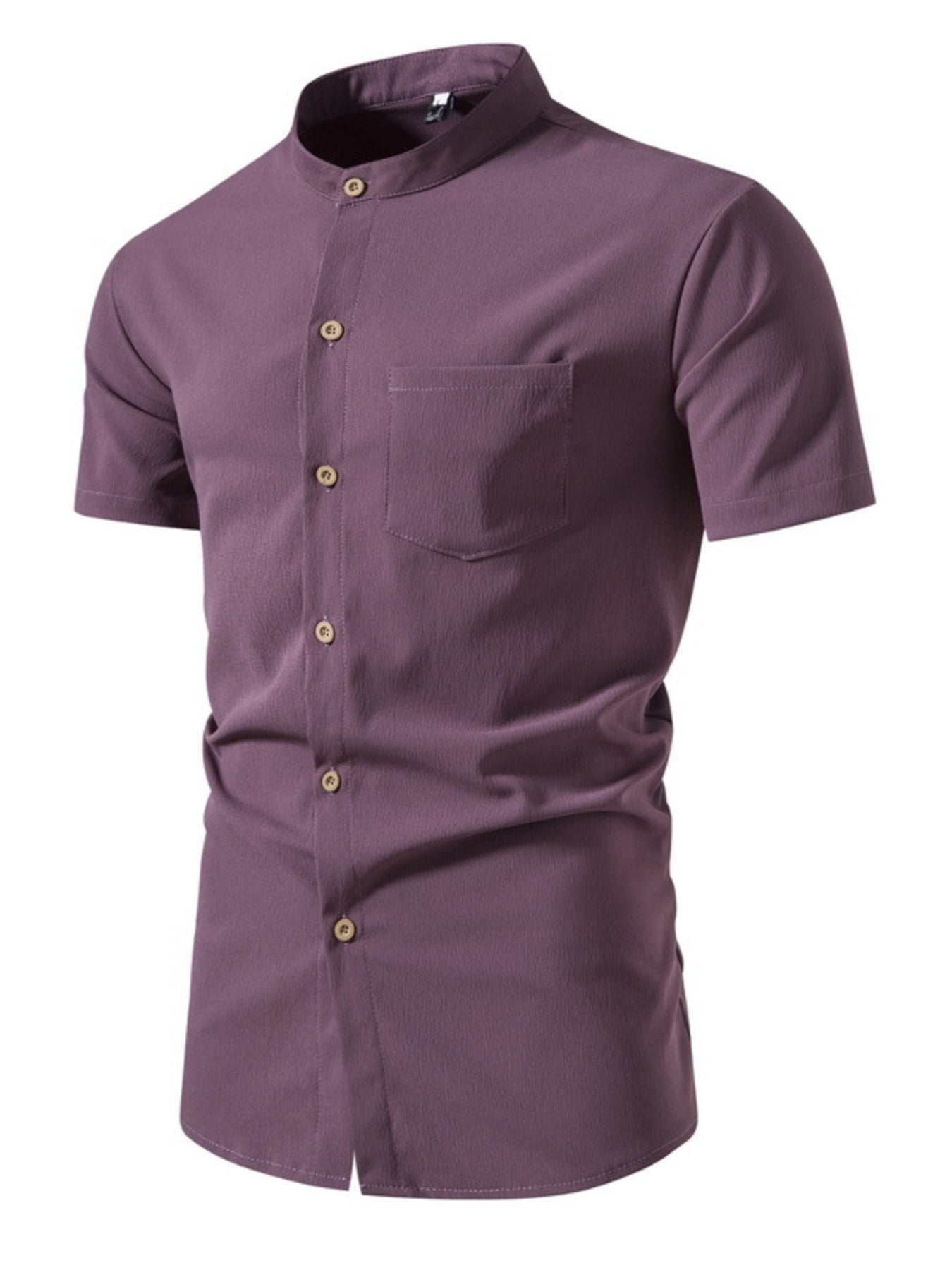 Men's Plus Size Button Up Short Sleeve Shirt