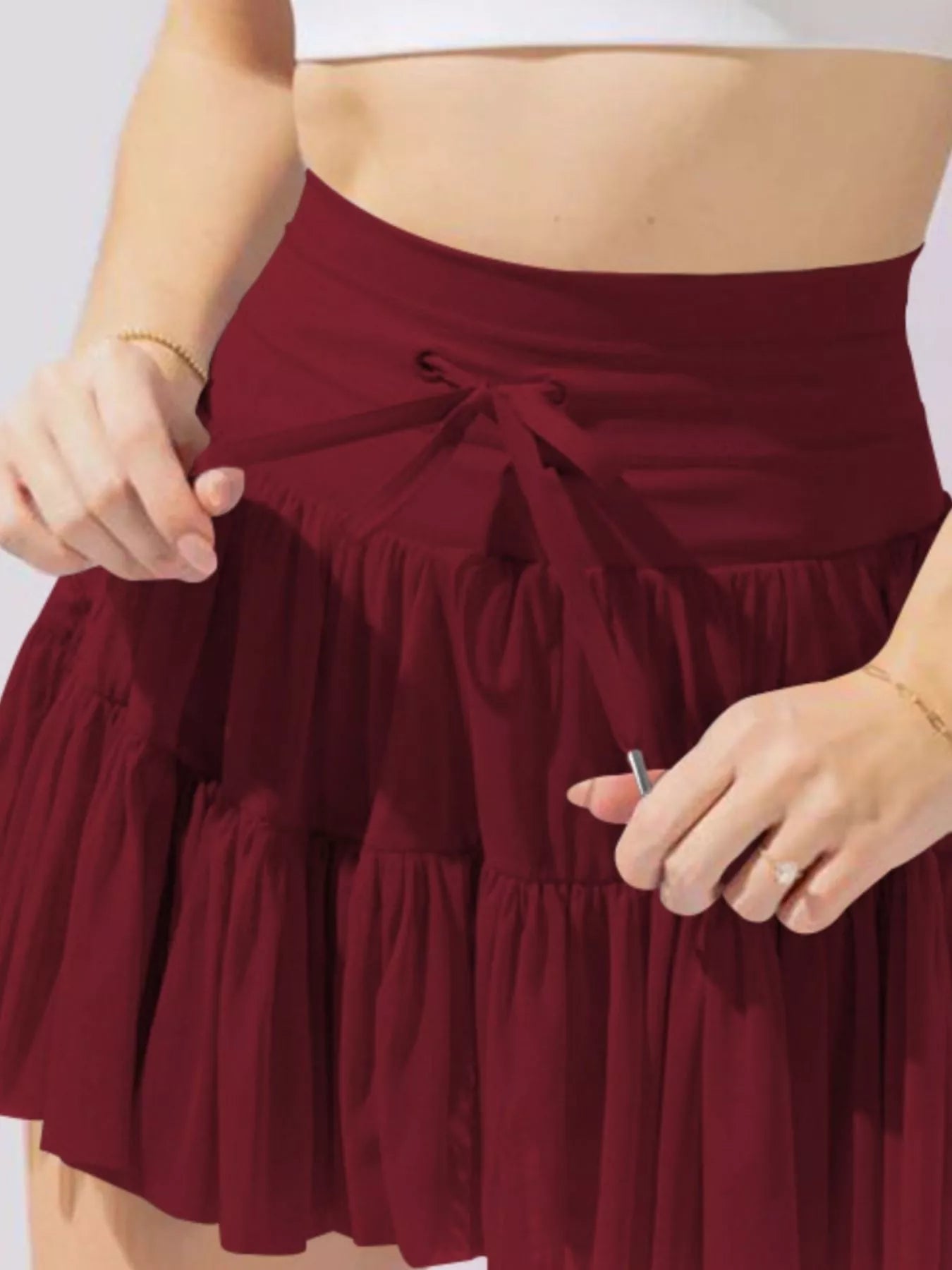High Waist Skort with Pockets