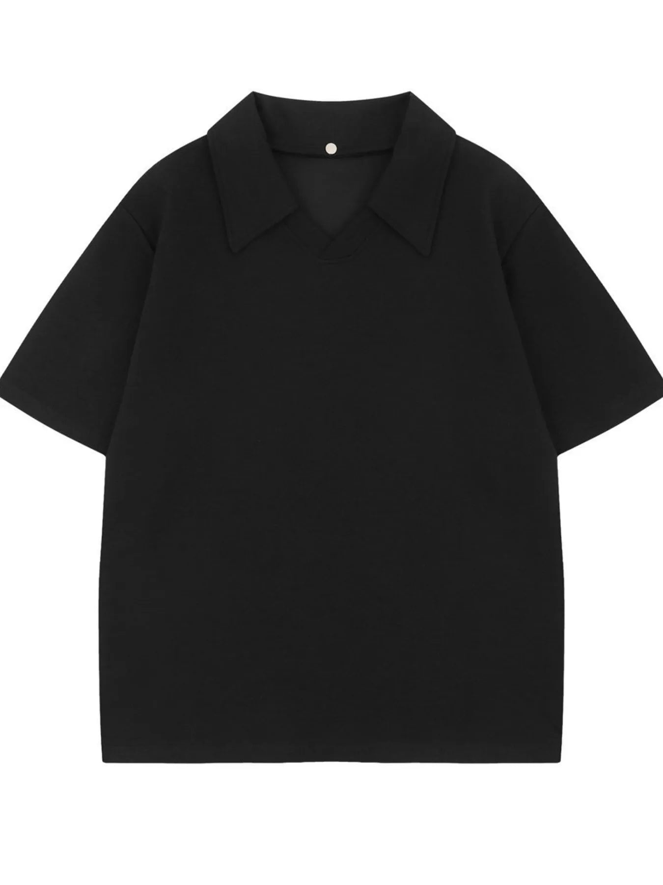 Men's Detachable Collar Short Sleeve Top