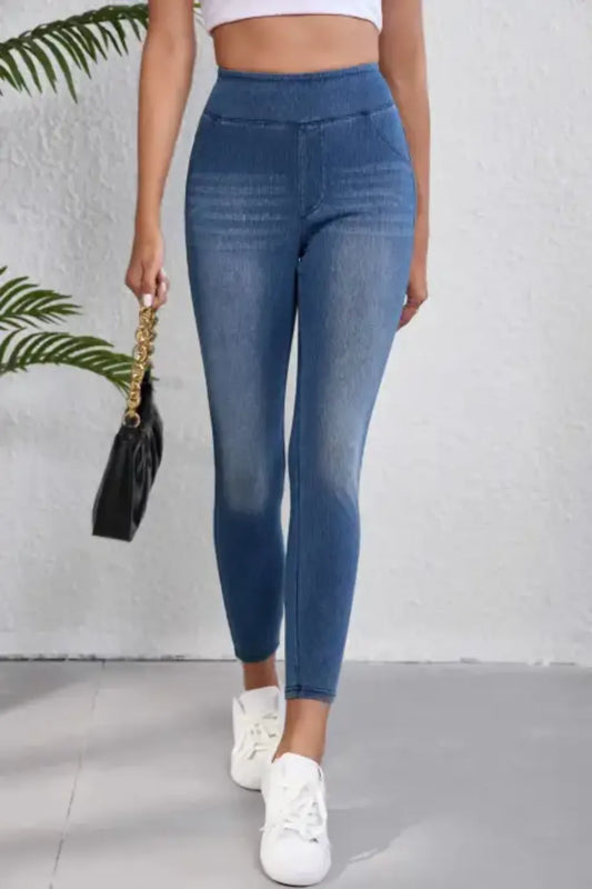 High-Waisted Skinny Jeans