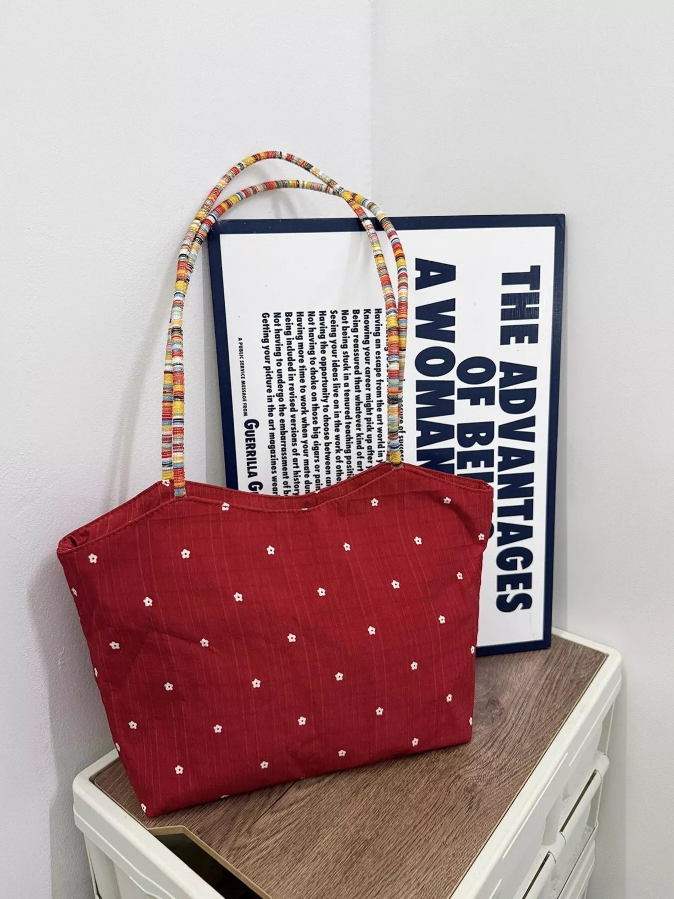 Apple Core Charm Tote Bag