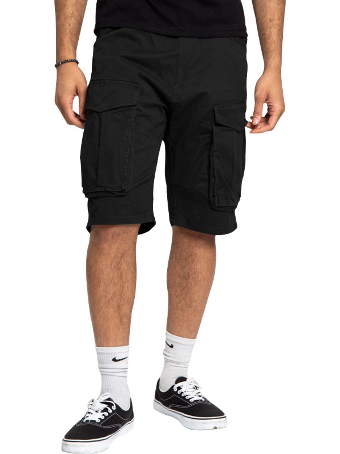 Men's Full Size Cargo Shorts with Multiple Pockets Plus Size