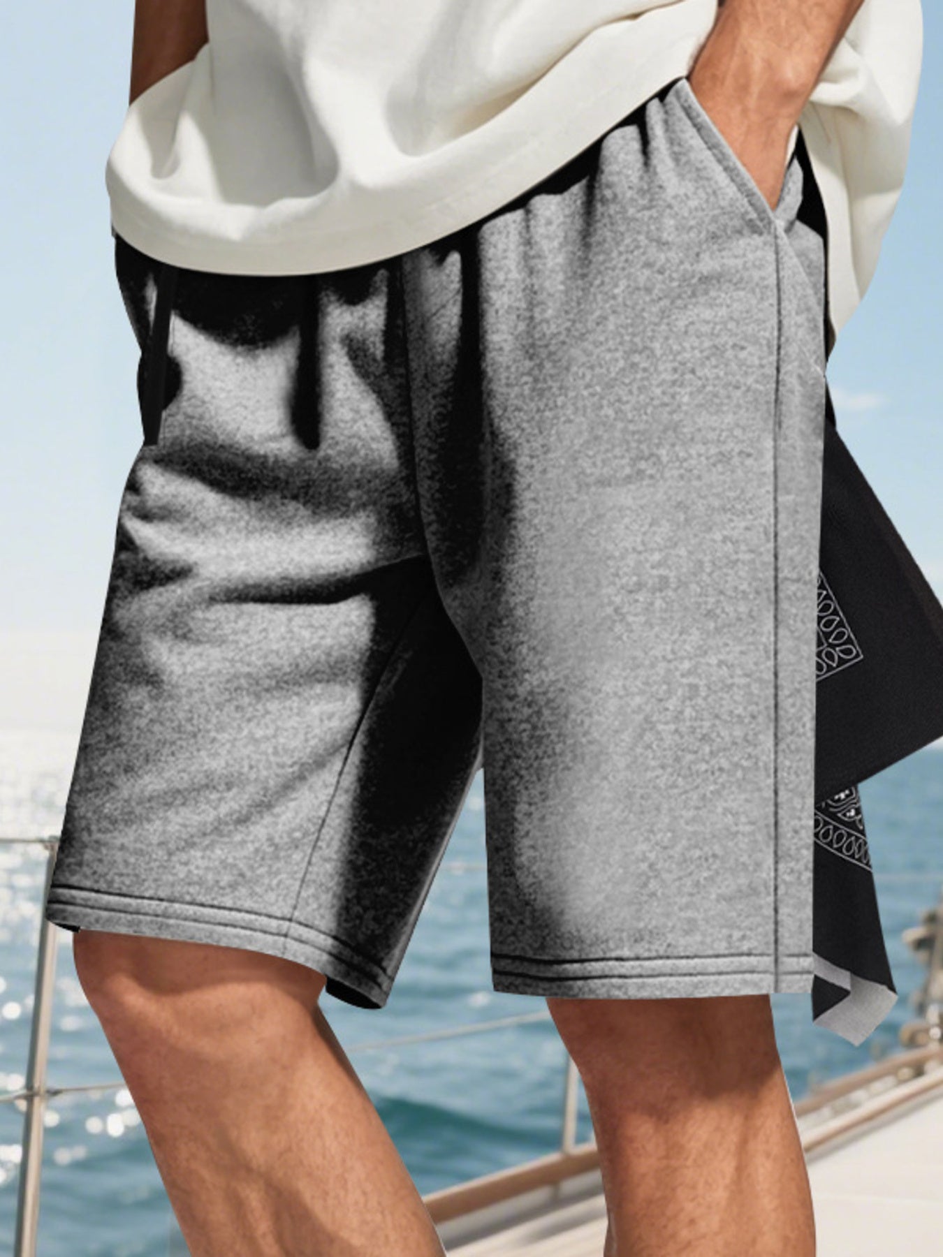 Men's Full Size Drawstring Casual Shorts Plus Size